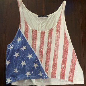 Red, white & blue Foreign Exchange women's shirt, M size!
